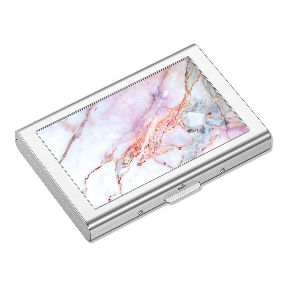 2837 Metal Credit Card Holder, Mini Credit Card Wallet RFID Blocking Slim